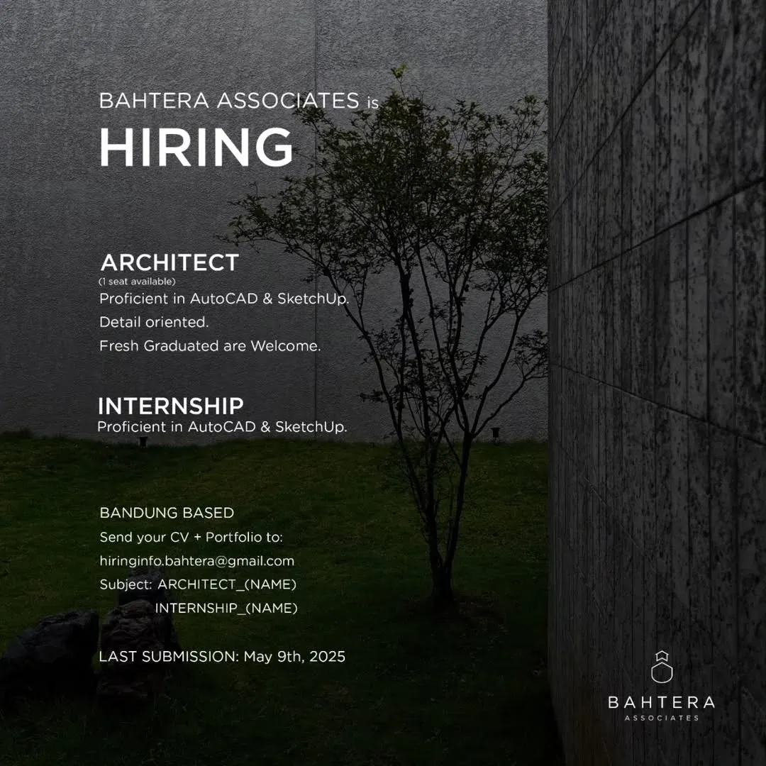 Lowongan Arsitek Bandung – Bahtera Associates