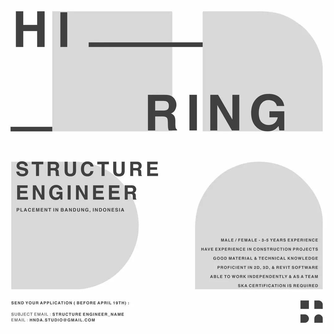 Lowongan Structure Engineer Bandung – Wajib Sertifikat SKA