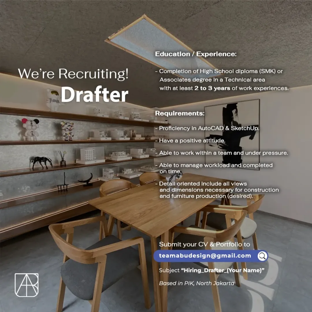 Lowongan Drafter Jakarta Utara – Teamabu Design