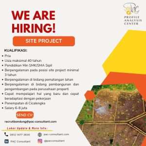 Lowongan Site Project Cicalengka | PAC Consultant - Sipilmedia