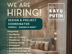Lowongan Kerja Design & Project Coordinator – Studio Kayu Putih (Surabaya Barat) Lowongan Kerja Design & Project Coordinator – Studio Kayu Putih (Surabaya Barat)