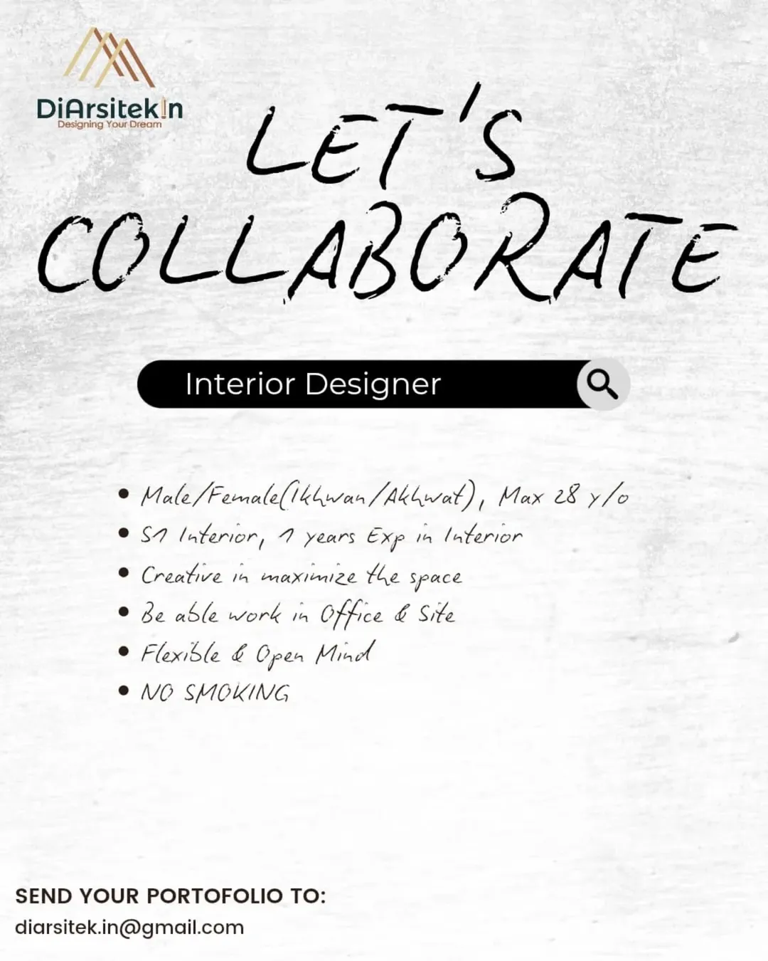 Lowongan Kerja Interior Designer – DiArsitekIn